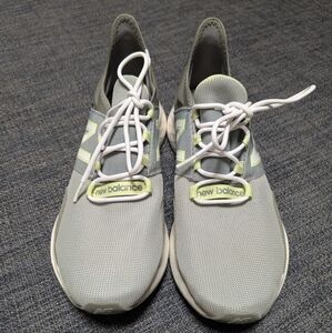 New Balance Gray and Neon Accented Sneakers